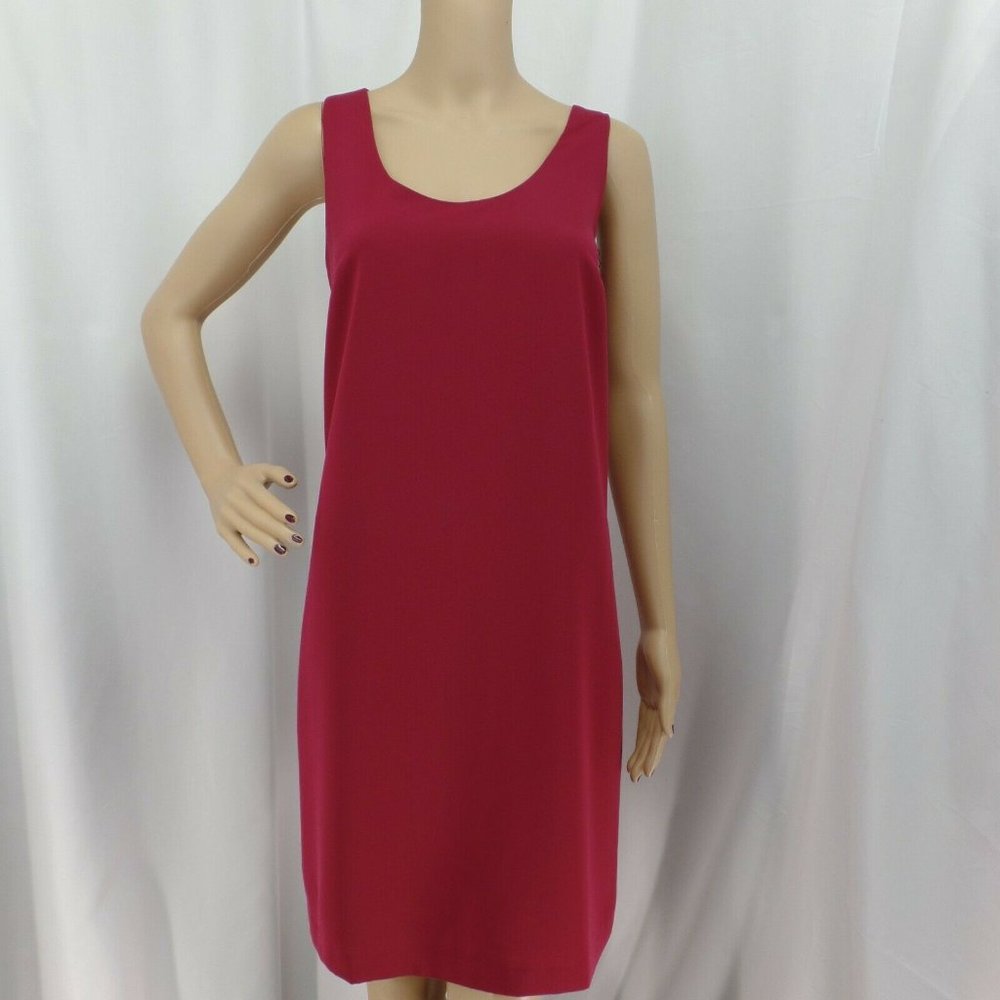 "ANN TAYLOR" RASPBERRY SHIFT CAREER CASUAL COCKTAIL DRESS SZE: 6 NWT